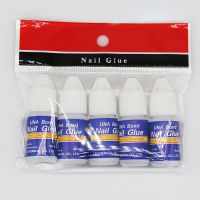 5Pcs/Set Nail Glue Fast-dry Adhesive Acrylic French Art False Tips 3D Decoration Glue Nail Rhinestone Makeup Cosmetic Tools Adhesives Tape