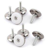 Furniture Adjustable Screw on Glide Leveling Foot Feet M6X20mm 8 Pcs