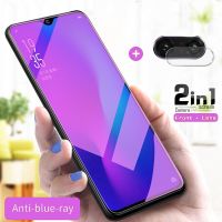 OPPO A12E A12กระจกเทมเปอร์ OPPO A92 A12 E A72 A52 A9 A5 A31 2020 A5s A3s Reno 2F 2 10x ซูม F11 Pro ไฟบลูเรย์แก้วป้องกันจอฟิล์ม Protector