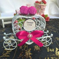 5Pcs Cinderella Carriage Candy Chocolate Boxes Birthday Wedding Party Favour New Storage Boxes