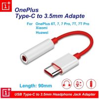 Original Oneplus Type-C To 3.5mm Adapter Earphone Jack Headphone Converter Cable Aux Audio for Oneplus 7 7Pro 7T 6T 1+ USB-C Mus