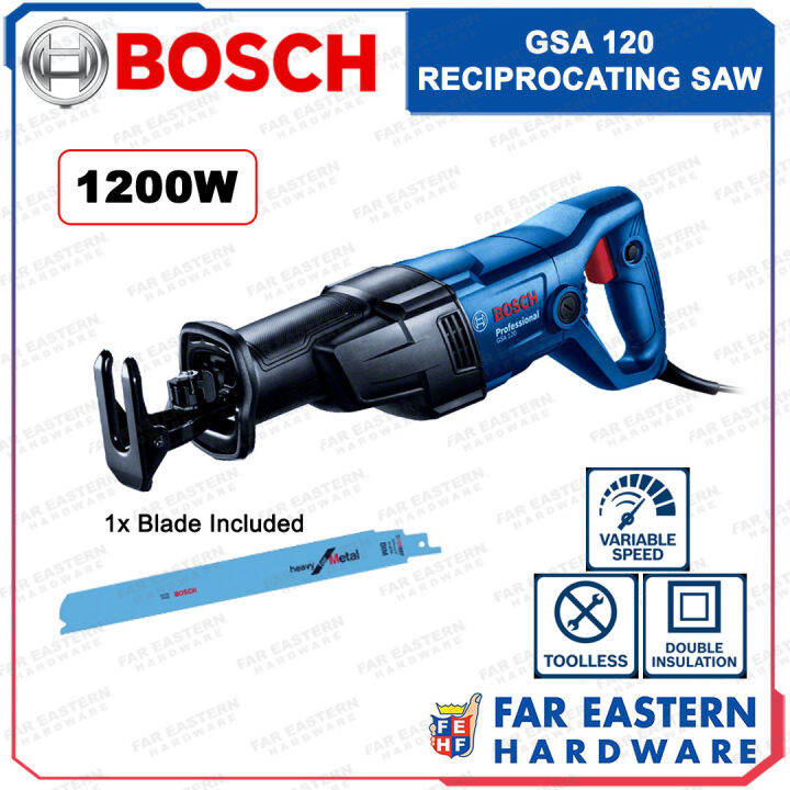 BOSCH GSA 120 Reciprocating Sabre Recip Saw 1200W FAR EASTERN HARDWARE