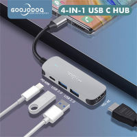 GOOJODOQ USB Type C Hub 4 In 1อะแดปเตอร์USB CถึงUSB 3.0ตัวแปลงHDMI 4พอร์ตเครื่องอ่านเร็วสูง