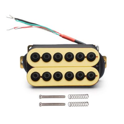 Adjustable Metal Double Coil Electric Guitar Pickups Humbucker Punk Ivory