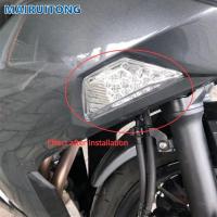 ไฟเลี้ยวด้านหน้า LED สำหรับ KAWASAKI ZX6R ZX25R Z1000SX ER6F NINJA 250 300 400 650 1000SX ไฟมอเตอร์ไซด์ไฟไฟกะพริบ