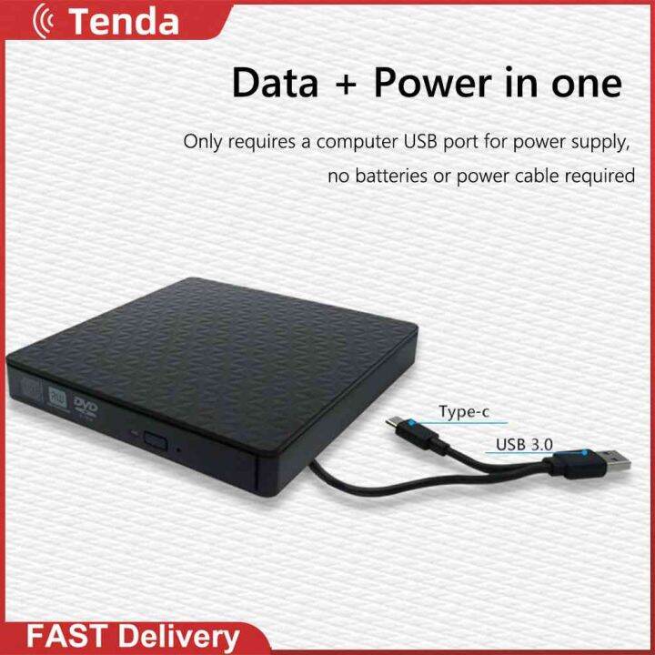 { Fast delivery } 12.7mm DVD CDROM Player Enclosure USB TypeC DC 12V