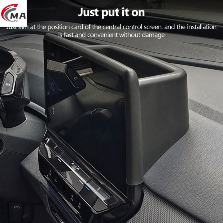 2021-2022 VW ID.4 CROZZ ID3 Console Dashboard Rear Storage Box ABS  Organizer Flocked Tray for Car Phones Glasses ID4 Case