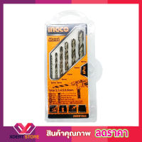 ING-CO 6PCS รุ่น AKDB1065 ดอกสว่าน ดอกสว่านเจาะ ดอกสว่านเจาะเหล็ก 6 ตัวชุด (2 - 8 มม.) ดอกสว่านเจาะรู ชุดดอกสว่าน ชุดดอกสว่านมือ หัวสว่าน