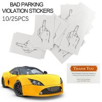 【CW】1025pcs Universal Middle Finger Card Gift Funny Reminder Card Illegal Parking Bad Parking Violation Stickers Warning Sign Card