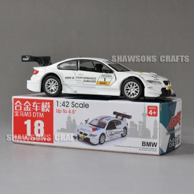 1:42 Scale Diecast Metal Model BMW M3 DTM Pull Back Toy Car For Collection