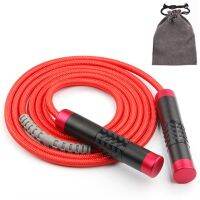 Hot Heavy Adjustable Weighted Skipping Jump Rope Ball-Bearing Weavon Cable Foam Handle for Home Gym Crossfit Workouts