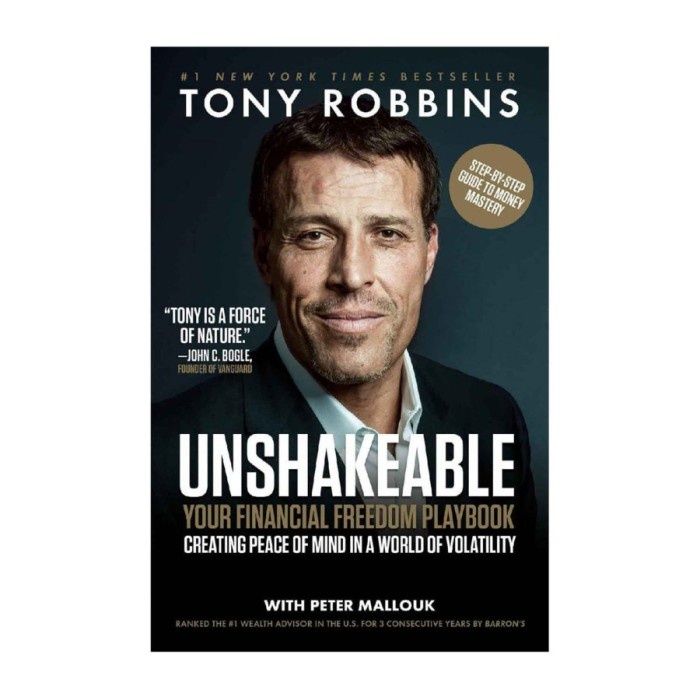 ใหม่หนังสือ Tony Robbins - Unshakeable สมุด Playbook Freedom ของคุณภาพสูง