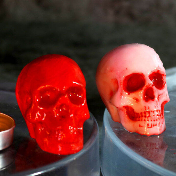 diy-home-decoration-handmade-gift-resin-mold-epoxy-skull-candle-mold