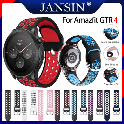 สาย for Amazfit GTR 4 สายนาฬิกาซิลิโคนอ่อนนุ่มสายสำรอง GTR4 สาย อุปกรณ์เสริมสมาร์ทวอ for amazfit gtr 4 สายนาฬิกา