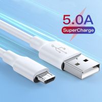 5A Fast Charging สาย Micro USB Data Sync สำหรับ Samsung Huawei Xiaomi Mi 11 Redmi แท็บเล็ต Android Type C สายชาร์จ Cord