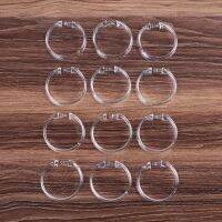 ☊❃⊕ Shower curtain ring transparent 12 pieces