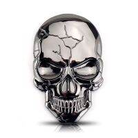 1pcs แฟชั่น3D demon Skull โลหะผสมสังกะสีโลหะสติกเกอร์รถสำหรับรถยนต์รถจักรยานยนต์โลโก้ Skull ป้ายสัญลักษณ์รถ STY สติกเกอร์