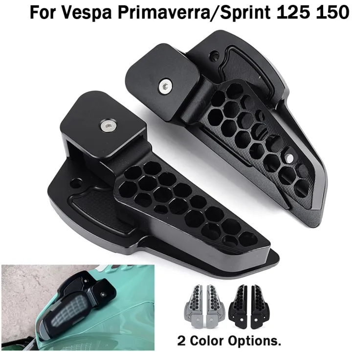 AMARK Passenger Foot Peg Extensions Extended Footpegs For Vespa