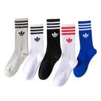 ☃❡ ?ถุงเท้า adidas ถุงเท้ายาว 6 สี