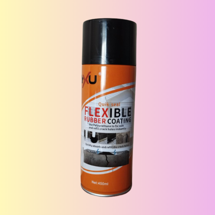 AYXU BLACK Flexible Rubber Coat Waterproofing Rubber Coat Spray Sealant