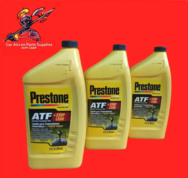 3PC PRESTONE ATF Fluid Stop Leak automatic transmission fluid dexron