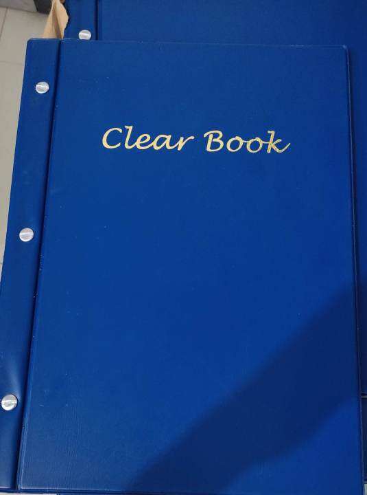 Clear Book Screw Type Long Blue Clearbook 