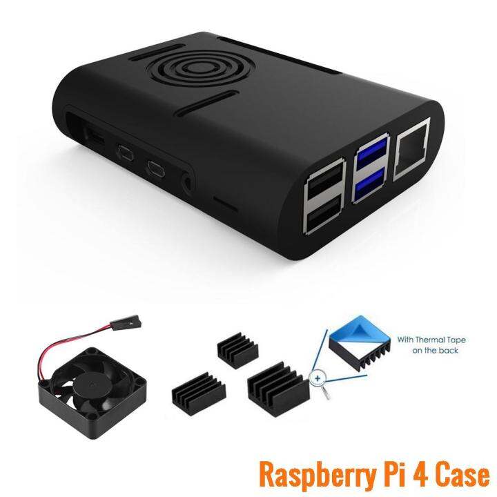 new-hot-fuchijin77-ชุดที่เก็บของอะแดปเตอร์สำหรับ-raspberry-pi-4เคส-rpi4อินเตอร์เฟซใหม่และพิมพ์-c-4b-พร้อมฮีทซิงค์พัดลมทำความเย็น-pi-4รุ่น