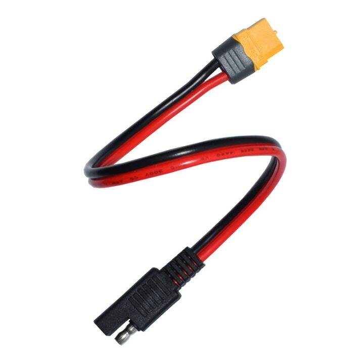 30cm-sae-to-xt60-connector-adapter-14awg-cable-with-sae-reverse-adapter-for-portable-power-station-amp-solar-generator