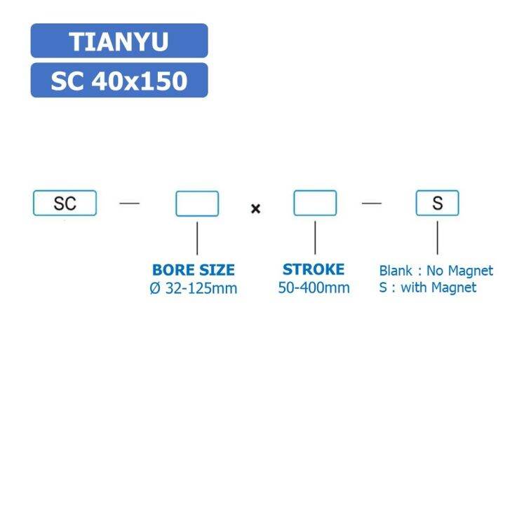 1ชิ้น-sc-40x150-กระบอกลม-รุ่นมาตรฐาน-กระบอกลม-4-เสา-standard-cylinder-air-pneumatic-แบบสี่เสา