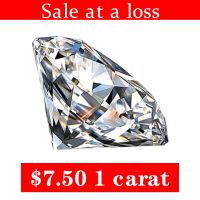 Sale At A Loss! 0.1 To 10Ct D Color VVS1 Moissanite Diamonds Certified Pass Diamond Test Moissanita Stones With Code Loose Gems