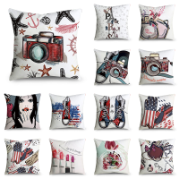 American retro modern Design Cushion Cover Pillow Case Sofa Pillow Cover(45 cm x 45 cm)