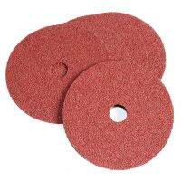 10Pcs 100x16mm / 125x22mm Fibre Sanding Grinding Discs Wheels 24 to 120 Grit for Angle Grinder