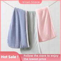 VITAL STORE สำหรับผู้หญิง ห้องน้ำในห้องน้ำ สีทึบทึบ สองชั้น ผ้าพันศีรษะ ผ้าขนหนูแห้งเร็ว หมวกคลุมผมแห้ง ผ้าเช็ดตัวสำหรับอาบน้ำ