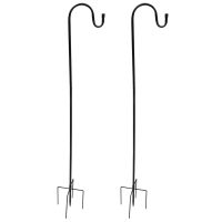 Shepherds Hooks, 2Pack Shepherd Hook Made of Metal for Outdoor Bird Feeders Hanger, Solar Lights, Christmas Lights