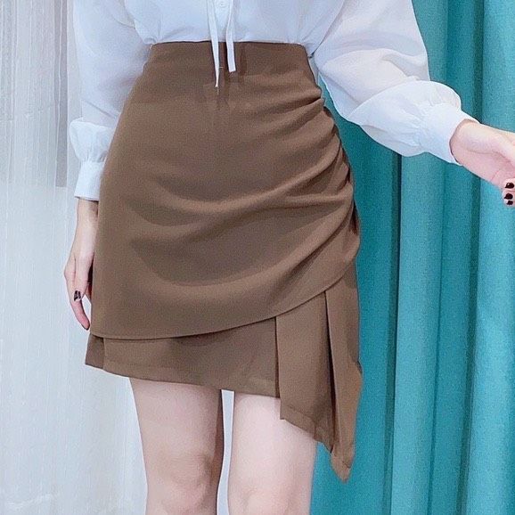 Chân Váy Chữ A Vạt Chéo Cách Điệu Phong Cách Hàn Quốc - Chân Váy Công Sở Đẹp  Chất Tuyết Mưa | Lazada.Vn