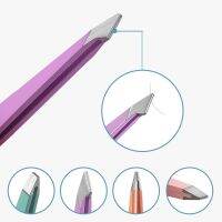 【LZ】☍❆✿  1 Pcs 4 Styles Tip Flat Eyebrow Tweezers Stainless Steel Point Tip Slant Hair Removal Beauty Makeup Tool Accessory Lash Tweezers