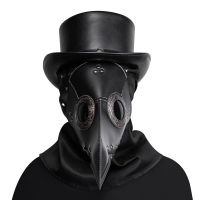 Spot parcel post Halloween European and American Punk Masquerade Plague Doctor Novelty Sexy Black R Headgear Props