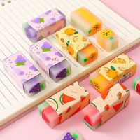 3 pcs/lot kawaii Fruit watermelon common lemon Eraser Rubber Eraser Primary Student Prizes Promotional Gift Stationery