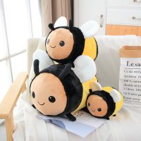 【CW】 Fluffy Fuzzy Stuffed Fly Insect Back Cushion Bumble and Soft Dolls Gifts for Kids