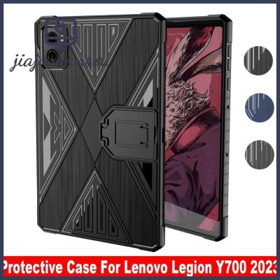 JIAJUSUANSOU Kickstand ดีไซน์ Casing Tablet นุ่มกันกระแทกฝาหลังป้องกันการตกเคสห่อหุ้มเกมสำหรับ Lenovo พยุหะ Y700 2nd Gen 2023 TB-320FC