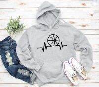 [Qinqin clothing]การเต้นของหัวใจบาสเกตบอลผู้หญิง39; S Hoody เสื้อยืดของขวัญสำหรับกีฬาคนรัก H Oodies U Nisex อินเทรนด์จัมเปอร์ผ้าฝ้าย100ท็อปส์ลำลอง D Rop S Hip