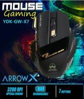 MOUSE GAMING ARROW X เมาส์ไร้สายน้องใหม่มาแรง ราคาไม่แพง เล่นเกมส์แต่งตัดต่อภาพลื่นๆ ตอบสนองมือเร็วมาก สาวกเกมส์ต้องมี