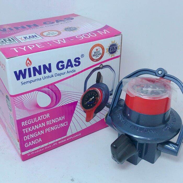 Regulator Gas Lpg Winn Gas W 900 Meter Pengunci Ganda / Triple Lock
