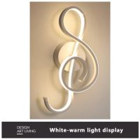 Modern Minimalist Wall Lamps Living Room Bedroom Bedside Luster AC90V-260V LED Indoor black white Lamp Aisle Lighting decoration