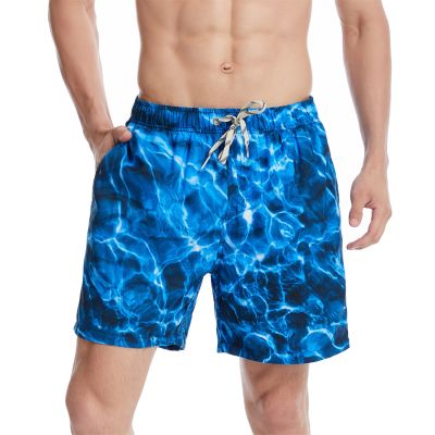Mens Trunks with Compression Stretch Swimwear 2 In 1 Dry Gym Swim Shorts for Men