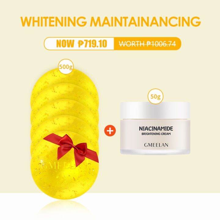 GMEELAN 24K Gold Whitening Soap Effective Facial Body Wash Beauty Soap