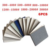 6Pcs Wet &amp; Dry Velvet Sanding Sponge Disc Sponge Sandpapers Self-Adhesive 800-3000grit Sanding Papers ฟองน้ำขัดเครื่องมือ