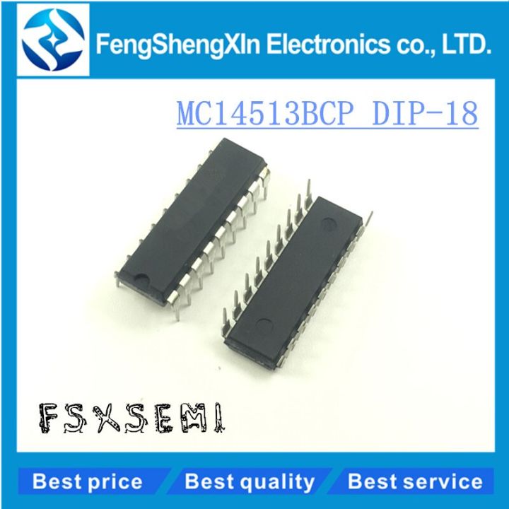 10pcs/lot   MC14513BCP MC14513 MC14513B   DIP18    BCD-To-Seven Segment Latch/Decoder/Driver