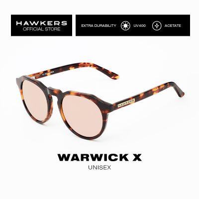 HAWKERS Carey Rose Gold WARWICK X Sunglasses for Men and Women, unisex. UV400 Protection. Official product designed in Spain W18X06