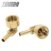 Elbow Brass Barbed Fitting 8 16mm Hose Barb x 1/4 quot; 3/8 quot; 1/2 quot; Female Thread Coupler Connector Adapter For Fuel Gas Water Copper